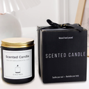 Scented Candle Gift | Aromatherapy Candle | Glass Jar 180g-6.4Oz | Natural Soy Wax & Essential Oil | Ideal Gift For Birthday, Valentine's Day, Christmas | (Baltic Amber)