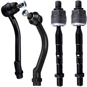 KDSA Front Inner and Outer Tie Rod Ends FITS for Hyundai Santa Fe 2007-2012, for Kia Sorento 2011-2013, EV800231 ES800035 ES800055 Front Outer Inner Tie Rods- 3pc Set