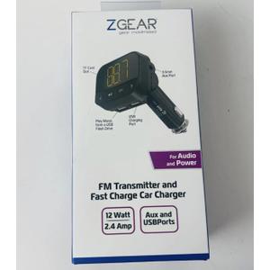 FM Transmitter And Fast Charge Car Charger