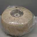 Hand-Woven Rattan Drum Pendant Light, 16in Boho Wicker Chandelier Hanging Lighting Fixture Coastal Pendant Lights for Dining Room Kitchen Island Living Room Bedroom Foyer Entrance (Rattan(16x8.3in))