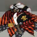 Sicypoty Girls Pirate Costume for Halloween Cosplay Pirate Costume Buccaneer Dress (9-11 Years)