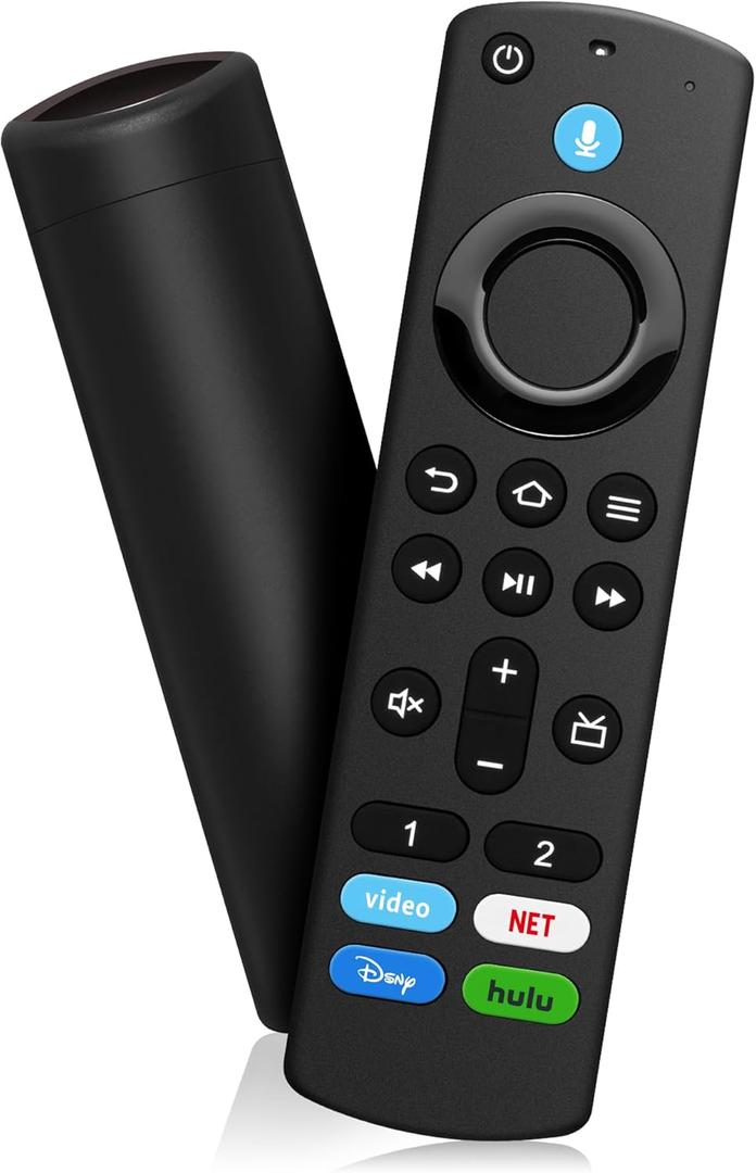 Voice Remote Replacement fit for Fire Smart TVs Stick(Lite/2nd/3rd Gen/4K/4K Max),and fit for Insignia/Toshiba/Pioneer/TCL/Omni QLED Series Fire Smart TV with Voice Controller,Not for Samsung/Roku TV