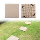 Generic Stepping Stones with Ground Stakes, Home or Garden Step Stones for Outdoor Walkway or Pathway Pavers (04 Beige Square)