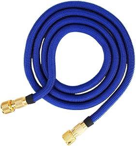 Water Pipe,Household Watering Washing Hose 3 Times Telescopic Flexible Water Hose Water Pipe(Single Tube 5 Meters)