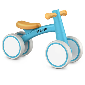 SEREED Baby Balance Bike for 1 Year Old Boys Girls 12-24 Month Toddler Balance Bike, 4 Wheels Toddler First Bike, First Birthday Gifts