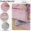 Runner Rug Chinoiserie-Style Floral Vintage Kitchen Rugs Non Slip Washable with Rubber Backing Soft Carpet for Laundry, Bedroom, Bathroom, Pink (2'7" x 8' (Rectangular))