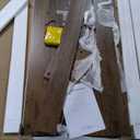 LITTLE TREE Farmhouse Coffee Table, 47 Inches Wooden Rectangular Accent Center Tables with Thick Base, Modern Low Cocktail Tea Furniture for Living Room (Rustic Brown)