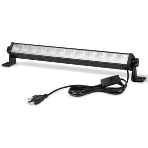 1 Pack 24W LED Shop Lights  5400 lm 6000 K Daylight, 6.5 ft Plug-in Cord with Inline Switch, 180 Tilt, Graphene Cooled  Linkable Garage, Workshop, Warehouse, Yard Lighting