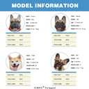 iChoue French Bulldog Harness Adjustable Padded Locked Buckle with Handle for Frenchie Pug English Boston Terrier Dogs, Blue, Small