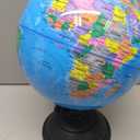 Juvale World Globe for Kids - 8-Inch, Multicolor with Plastic Stand - Educational Desk Globe with World Map for Kids & Classroom Decor