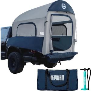 Niphean Truck Bed Tent for Camping 5ft-8ft for 2+1 People, 2 Mins Setup, Blue Gray