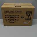 Glass Meal Prep Containers 12-Pack, 22oz Glass Food Storage Containers with Lids, Air-Tight, Leak-Resistant, Freezer to Microwave Safe-Pink Set