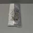 AmazerBath Shower Curtain, Washable Cloth Black Shower Curtain Sets with 12 Shower Curtain Hooks, Fabric Rustic Black and White Striped Curtain, Farmhouse Bathroom Curtains, 72x72 Inches