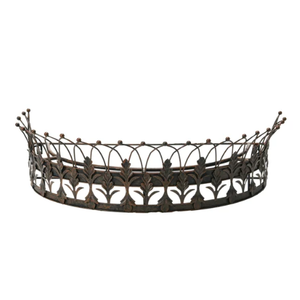 Creative Co-Op Metal Curtain Crown (28.87"L x 13.62"W)
