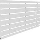 Freestyle 2'x4' Boardwalk Decorative Screen, White