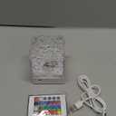 Ocean Wave Ceiling Projector,16 Colors Ocean Wave Light Projector, Water Ripple Ambient Night Light with Remote, Touch Control Aurora Projector Non-Wood for Bedroom,Room Decor,Kids Room (Cubic)