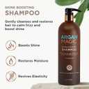 ARGAN MAGIC Hair Care Essentials Trio - Shine Boosting Shampoo | Moisturizing Conditioner | 10 in 1 Leave in Spray | Restores Shine & Elasticity | Hydrates | Detangles, (32 oz / 8 oz)