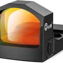 CVLIFE WolfCloak X02 Motion Awake Red Dot Sight for RMR Cut Footprint, 3 MOA Red Dot Open Reflex Optics Sight, 24mm Lens Red Dot Scope for Full-Sized Pistols, Adapter for MOS & 21mm Picatinny Base