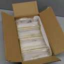 Floroom 6 Pack 5x7 Inch Clear Acrylic Sign Holders, Double-Sided Gold Display Stand Picture Frames for Table Numbers, Menus, Flyers, Weddings, and Offices