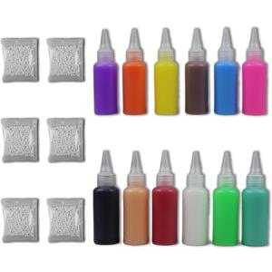 Water Elf Toy Kit Refill, 5 Powder Packs + 10 Color Gels, Supply Kit for Magic Aqua Fairy Toy