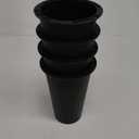 4 Pack Furniture Risers 8 Inch, Bed Risers Heavy Duty for Table Desk Couch Chair Sofa Cabinet Bed Frame Dorm, Round Table Leg Risers Lift Height 8", Black