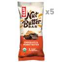 CLIF Nut Butter Bar - Chocolate Peanut Butter - Filled Energy Bars - Non-GMO - USDA Organic - Plant-Based - Low Glycemic - 1.76 oz. (5 Pack)