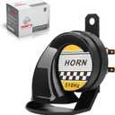 SEINECA Universal 12V Snail Horn Siren 130DB High Tone 510HZ Waterproof Electric Air Horn for Motorcycle Auto Car Scooter(Black).