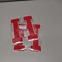 2 x 6-1/2" Varsity Letter Patches Red Iron On Letters Letterman Jacket Patches Chenille Large Iron On Letters for Clothing Jacket/Hoodie/Varsity H