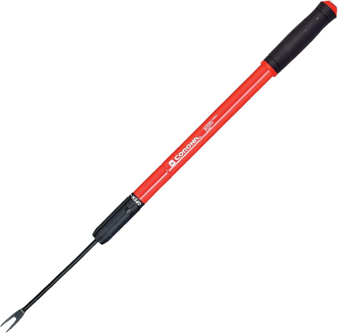 Corona Tools Extendable Handle Weeder for Raised Garden Beds Adjustable 18"32" Telescoping Garden Weeding Tool