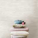 NuWallpaper by WallPops Cream Vinyl Grassweave Peel & Stick Wallpaper, NUS2875