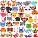 Labeol Diamond Art Kits for Kids Boys and Girls Ages 6-8-10-12 Easy to DIY Creative Diamond Art Sticker Craft by Numbers Kits for Kids and Adult Beginners (Animal)