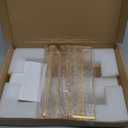Acrylic Sign Holder 8.5X11 Gold Frames Double-Sided Gold Picture Frames Flyer Holder for Menu Holder Wedding Table Number Holder Photo Frames with Double Sided Stickers-3 Pack