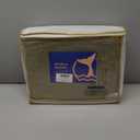 weigelia Velvet Quilt King Size Luxurious Coverlet Olive Green Bedding Set Striped Velvet Bedspread Set with 2 Matching Pillowcases, for All Season