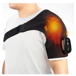 Cordless Shoulder Heating Pad, FSA Eligible HSA Approved Heated Shoulder Brace with Vibration, Shoulder Massager for Men Women Pain Relief