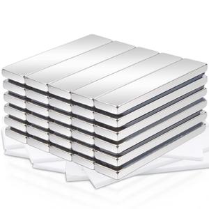 30 pcs Strong Rare Earth Magnets Bar, Rectangular Neodymium Magnets Heavy Duty for Crafts, Refrigerator Kitchen Cruise Tool Storage Industrial, 40x10x3 mm