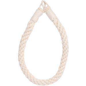 TEHAUX Wall Mounted Toilet Paper Holder Cotton Rope Roll Holder 23.62In Bathroom Tissue Organizer Rustic Farmhouse Decor