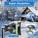Outdoor Faucet Covers for Winter, 10.2" H x 6.88" W Outdoor Water Faucet Cover Socks for Winter Freeze Protection Waterproof Reusable Hose Bibs Insulated Spigot Cover, 6 Pack