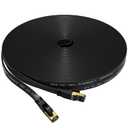 Cat 8 Ethernet Cable 65 FT, Outdoor&Indoor High Speed Heavy Duty Network LAN Internet Cable,SFTP Gold Plated RJ45 40Gbps 2000Mhz Patch Cord, for Modem/Router/Gaming,Faster Than Cat7/Cat6/Cat5 Black