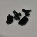 WOWTK Rear Passenger Footpegs Foot Rests Pedal Mount Fits for Harley Sportster 883 1200 2014 2015 2016 2017 2018 2019 2020 2021 2022,Black (Black For Lion Paw Style)
