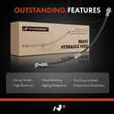 A-Premium Front Passenger Brake Hydraulic Hose Compatible with Select Nissan Models - Maxima 2016 2017 2018 2019, 3.5L - Replace# 462104RA0B