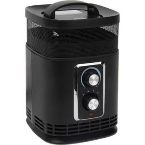 Portable 360 Surround Ceramic Heater with Thermostat Black