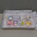 Hello Kitty and Friends Sweet Snacks 8-Pack with Mix and Match Sweet Accessories - 2 Figures - Hello Kitty, My Melody, Kuromi, Cinnamoroll, Pompompurin, Keroppi, and Tuxedosam