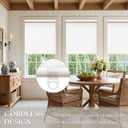 Birch Ivory Cordless Roller Shades Non See Through Blinds 34.5" W x 72" H