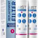 Mist EDR5RXD1 Refrigerator Water Filter Replacement for EveryDrop Filter 5, Whirlpool 4396508, 4396510, WF-NL240, Kenmore 46-9010  NSF 42 Certified  2 Pack
