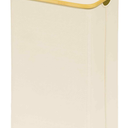 SUOCO Laundry Hamper with Lid, 29 Gal (110L) Clothes Basket with Bamboo Handles, Large Foldable Laundry Hamper for Bedroom, Bathroom, Dorm, Laundry Room - Beige