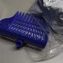 Chicken Coop Accessories, 4-in-1 Poop Scooper & Rake with 9" Sifting Plate, Adjustable 35.4"-63" Stainless Steel Handle for Cleaning Chicken Coops (Single Unit, Blue)