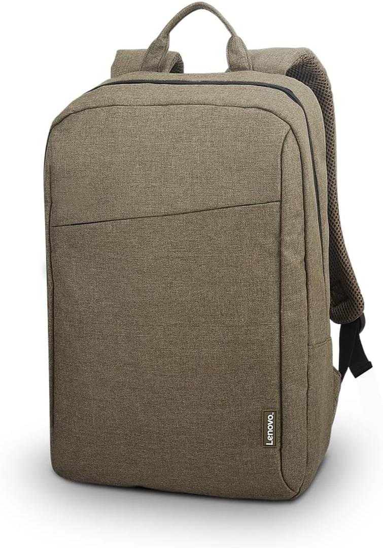 Lenovo B210 15.6-Inch Laptop Backpack, Camo Green Water-Repellent Computer Bag for Men & Women, Lightweight Travel Backpack with Padded Laptop Sleeve, Durable Casual Daypack, Camo Green
