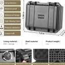 9mm Ammo Case, Compatible with Magazines, Compact Waterproof Lockable Ammo Storage Case for Ammunition, Portable and Durable 9mm Ammo Box, Suitable for Travel,Home and Range Use