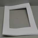 Pack of 25 8x10 WHITE Picture Mats Mattes with White Core Bevel Cut for 5x7 Photo + Backing + Bags