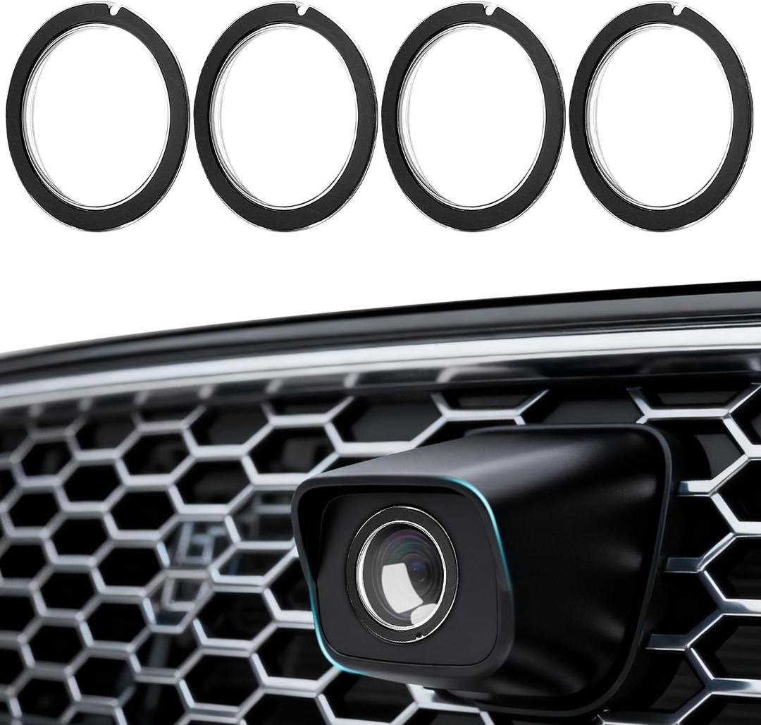 4Pcs Lens Guard PC Protective Cover Kits for 2025 Model Y Juniper / 2025 Model S / 2025 Model 3 Front Bumper Camera,For Tesla Lens Guards